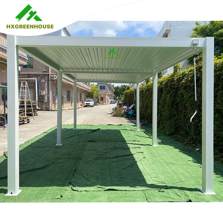 Pergola bioclimatique en aluminium d'extérieur