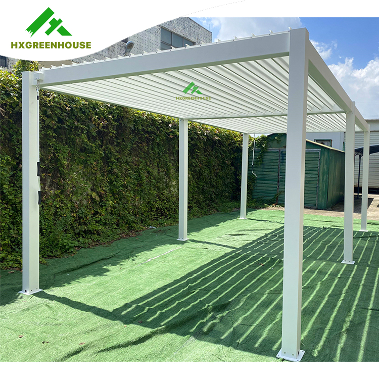 Pergola bioclimatique en aluminium d'extérieur