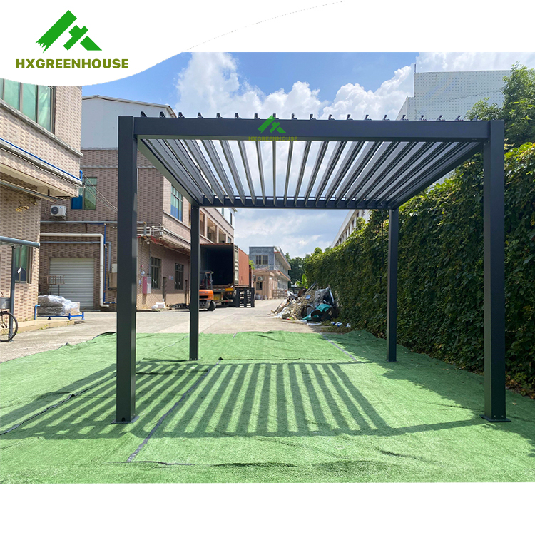 Pergola bioclimatique en aluminium d'extérieur