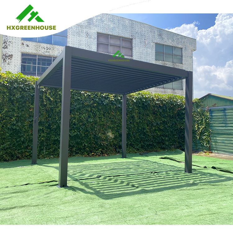 Pergola bioclimatique en aluminium d'extérieur