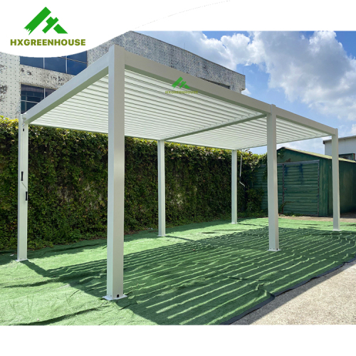 Pergola bioclimatique en aluminium d'extérieur