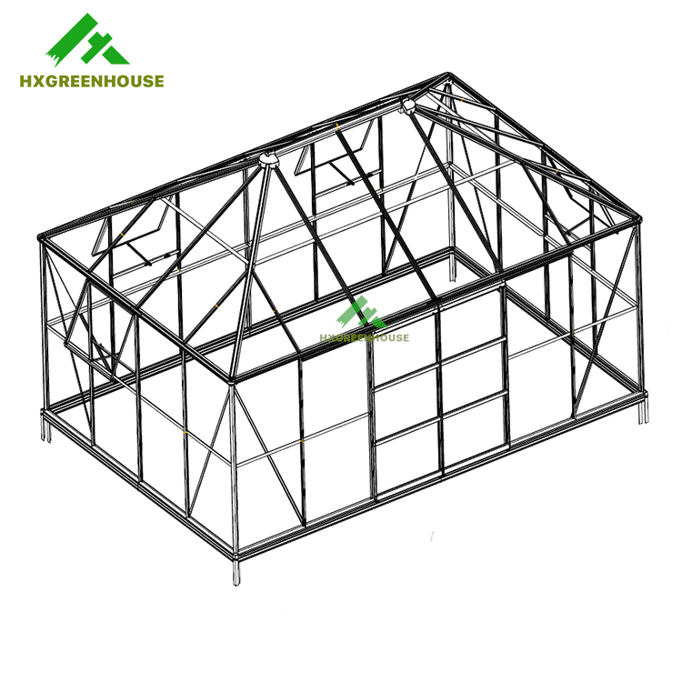 Serre en verre super solide 16X12FT HX98148