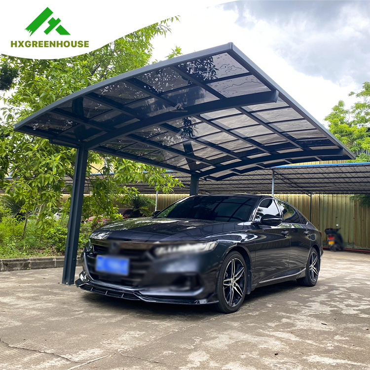 Außen sonnenschutz solide polycarbonat aluminium carport