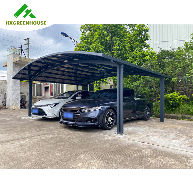 Carport de aluminio de policarbonato sólido sombra de sol al aire libre