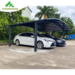 Carport de aluminio de policarbonato sólido sombra de sol al aire libre