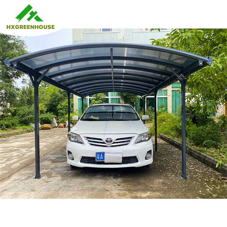 Single hollow PC carport 16x10FT HX-PB63008