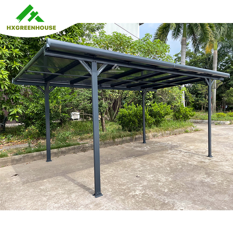 Single hollow PC carport HX-PF63007