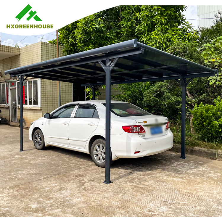 Single hollow PC carport HX-PF63007