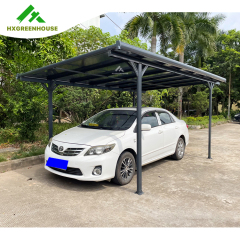 Single hollow PC carport HX-PF63007