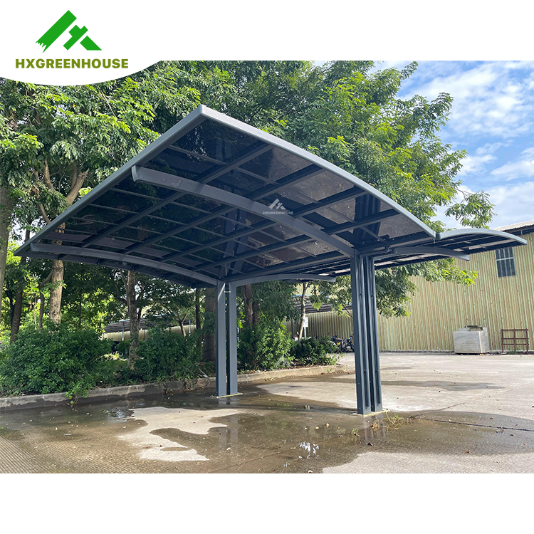 Carport de aluminio de policarbonato sólido sombra de sol al aire libre