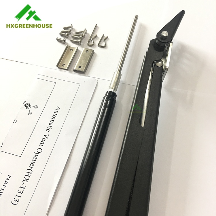Single spring Black powder coated Steel automatic window opener