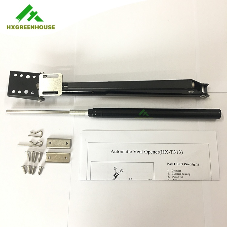 Single spring Black powder coated Steel automatic window opener