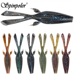 Spinpoler Rabbit Ear Tail Design Soft Baits Fishing Worms 14oz 4.25'' Trailer Fishing Lures