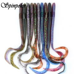 Spinpoler Big Squirm Worms 8'' 10'' Soft Stick Baits Wacky Worms Senko Style