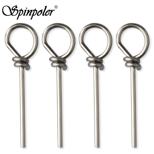 Spinpoler 100pcs Stinger Espigão Acessórios de pesca finos pino softbait