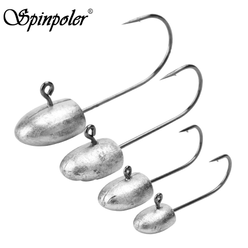 Spinpoler Fishing Crappie Jig Head with Sharp Hook 1g 2g 3g 4g Worm Hook