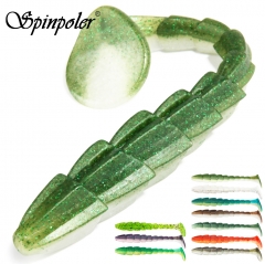 Spinpoler Breaker Swimbait Stick Insekt Worm Paddle Tail Weicher Angelköder 7cm 9cm 11cm Salted Shad Bait Barsch für Barsch Forelle Zander