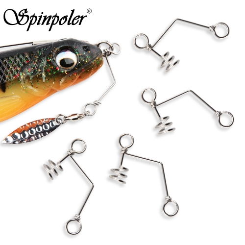 Spinpoler Pro Tailbait Screw Adaptor para isco macio ou Rubber Fish Corkscrew
