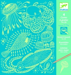 Djeco - Scratch Cards (Sea Life)