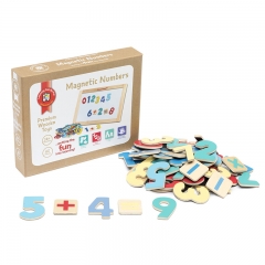 Wooden Magnetic Numbers (60 pieces)