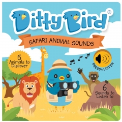 Ditty Bird Safari Animal Sounds Interactive Board Book