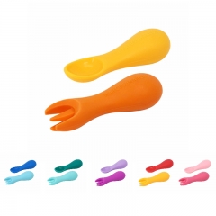 Marcus N Marcus Silicone Palm Grasp Spoon and Fork Set