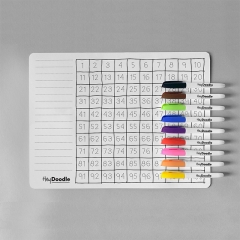 HeyDoodle Reusable Colouring Silicone Mat (100 Squares)