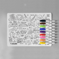 HeyDoodle Reusable Colouring Silicone Mat (ABC Aussie Icons)