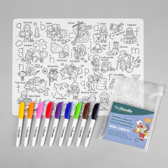 HeyDoodle Reusable Colouring Silicone Mat (When I Grow Up)