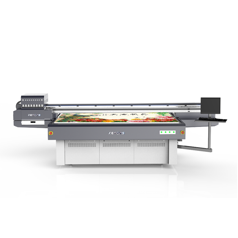 X2513-2.5*1.3m UV LED Flatbed Inkjet Printer (max support 12*industrial head)