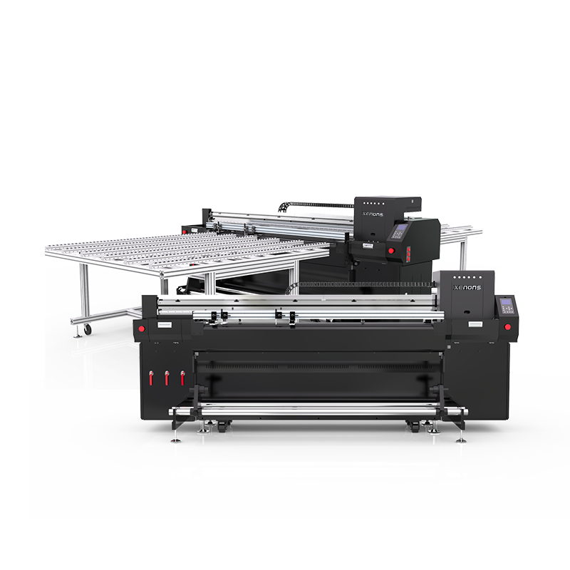 X180 1.8m Hybrid UV Printer with 4 Rioch G5/G6 heads