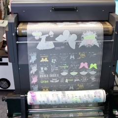 锐诺斯智能抖粉机T恤白墨烫画一体打印机烫印机服装印花机