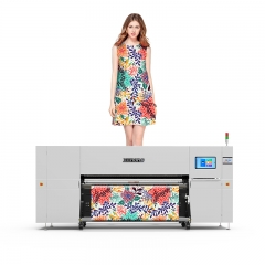 Jumbo roll media system 2m dye sublimation printer with 8 colors