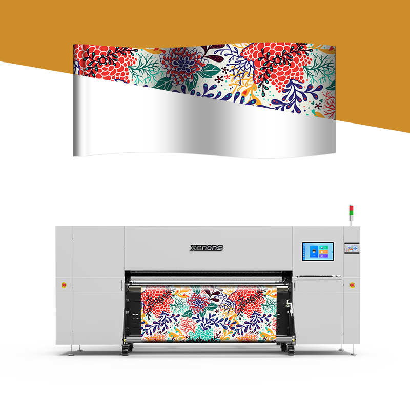Jumbo roll media system 2m dye sublimation printer with 8 colors