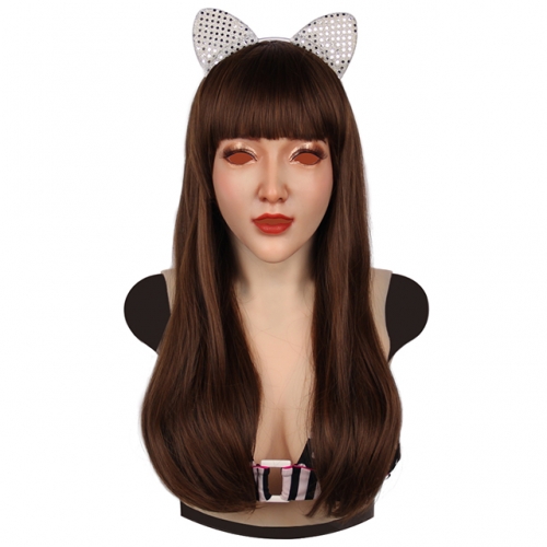 3G - Claire with Breast - Female Silicone Head Mask