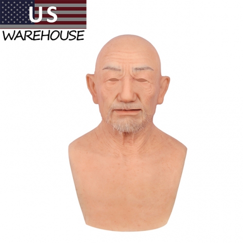 1G - William - Silicone Old Man Head Mask