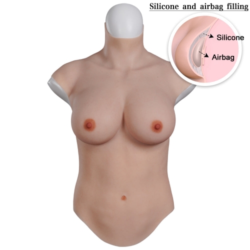 C-E Cup Long Breast Forms Airbag & Silicone Fill 8G