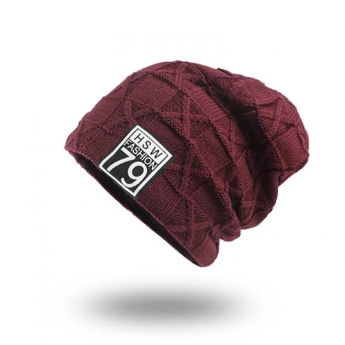 Hat for Women Men ,Warm Baggy Weave Crochet Unisex Winter Knit Ski Beanie Skull Caps Hat Hot Sale