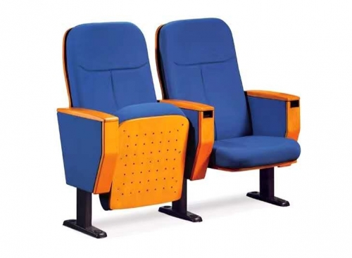 Z.C-Home Furniture Foldable Cinema Seats, Theatre/School/Report Hall/Concert Hall/Church Row Seats, Blue