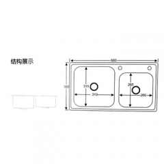 Double Bowl Stainless Steel Kitchen Sink