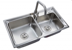 Double Bowl Stainless Steel Kitchen Sink Y7843C