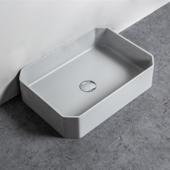 Unique shape countertop solid surface hand wash basin