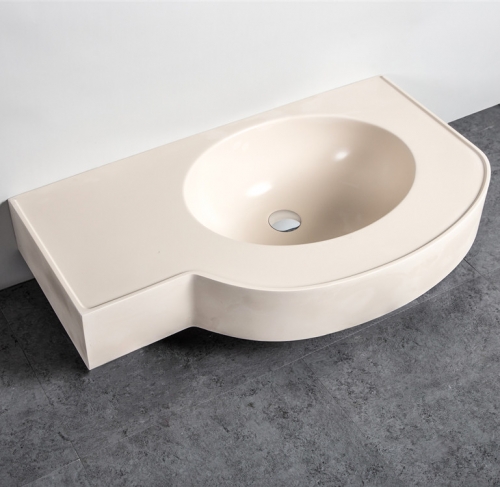 Wash basin unique design corians material solid surface lavatory sink wash basin
