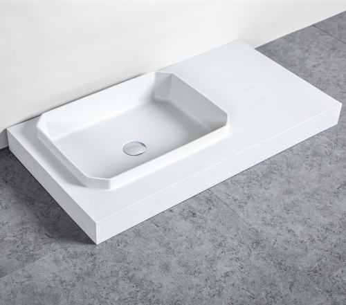 Corians Lavabo Acrylic Solid Surface Artificial Stone Toilet Bathroom Wash Basin