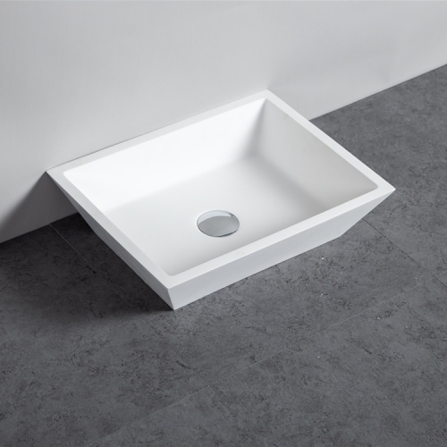 Artificial Stone Wall Hung Square Toilet Sink Art Basin