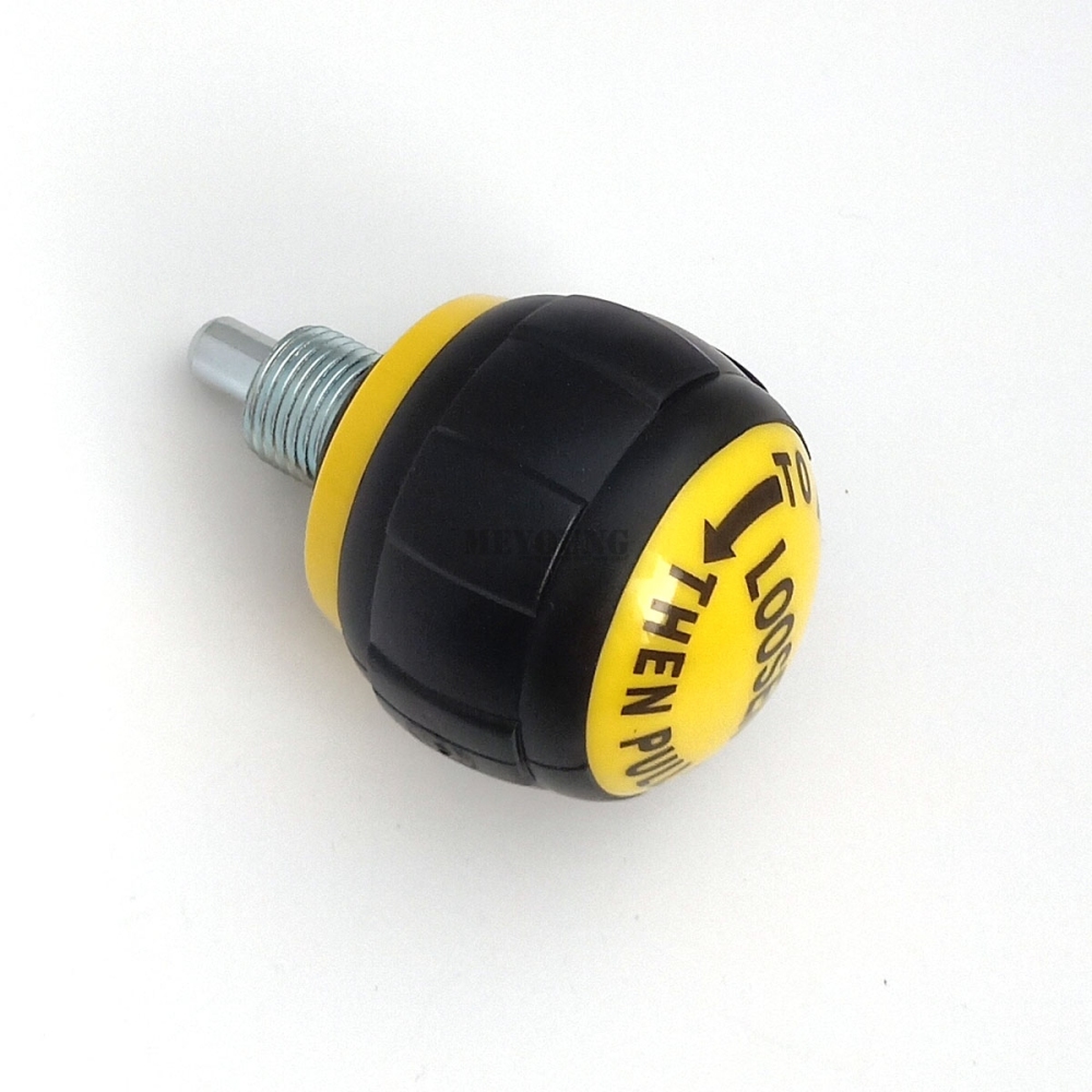 M16*1.5 thread Exercise Bike Round Gray Pop Pull pin Knob #7688-Y