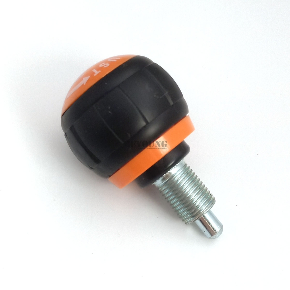 M16*1.5 thread Spin Upright Bike Round Orange Pop Pull pin Knob #7688-O
