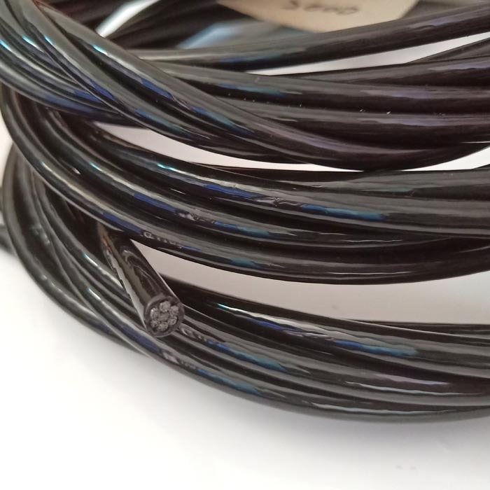 6mm Black PU Coated（6.35mm）7*19 Gym Cable Wire Rope #5053