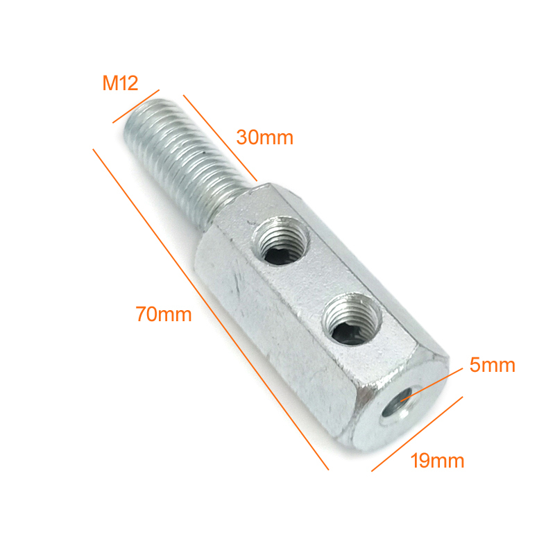 Threaded Connector with 3 screws For Gym Cable Wire 6961