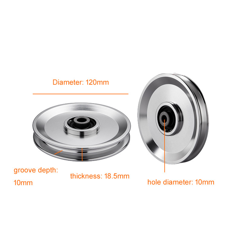 Aluminum  Pulley Wheel- Φ120*M10 #6667